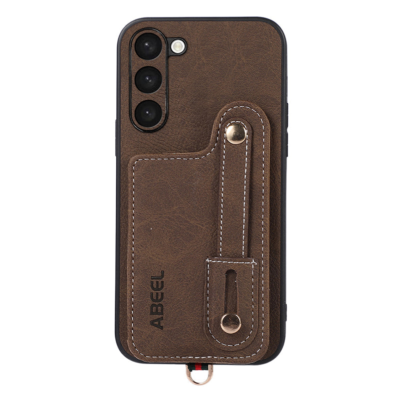 ABEEL Style 03 Kickstand Cover for Samsung Galaxy S23 Litchi Texture PU Leather TPU PC Rotating Card Holder Phone Case ABEEL Style 03 Kickstand Cover for Samsung Galaxy S23 Litchi Texture PU Leather TPU PC Rotating Card Holder Phone Case